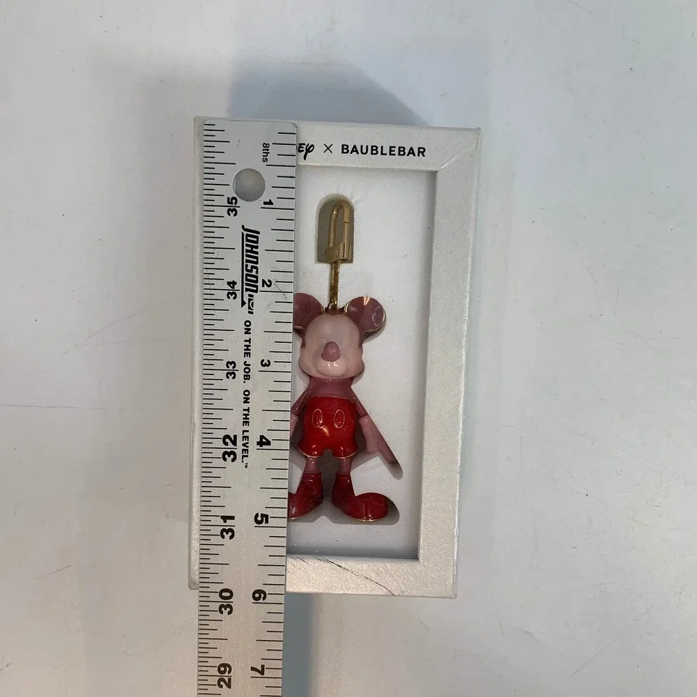 BaubleBar x Disney Mickey Pink Colorblock‎ Enamel Bag Charm